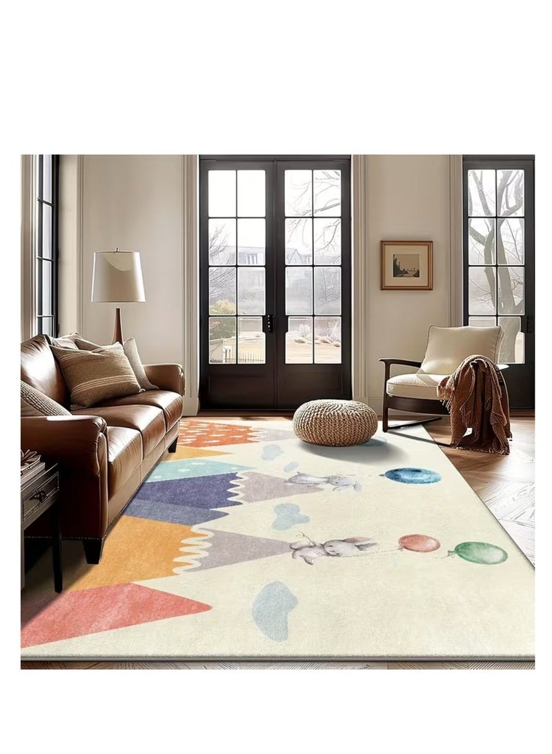 Factory Price Bunny and Hills Cushion Play Mat Rug – Soft Padded Carpet with Non-Slip Backing, 160 x 200 cm - Image 4